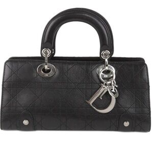 Dior Black Quilted Leather Satchel